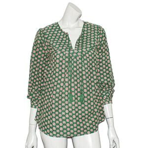 Roberta Roller Rabbit Women's AARUS HIRA TOP  Green Floral XS $125